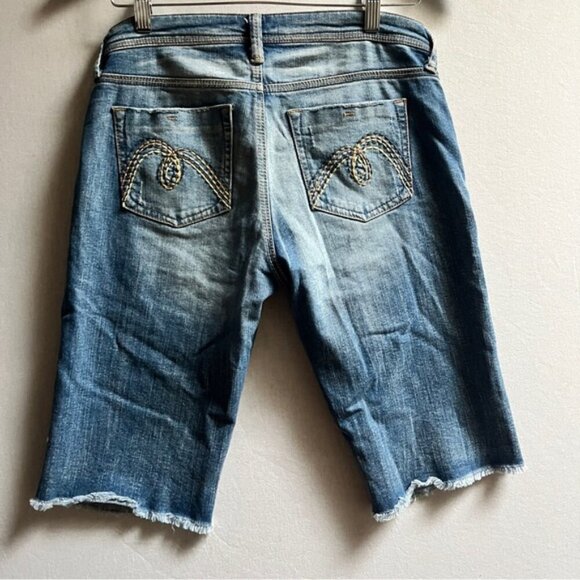 Mavi Gladys Denim Bermuda Shorts Sz 27 - Picture 2 of 9